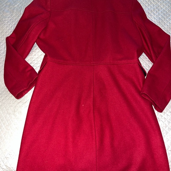 IZZI Collections Red Coat Jacket Tailor Fit size L Wool Blend - Picture 5 of 8